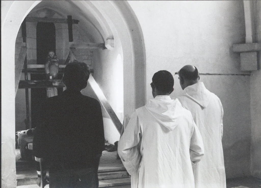 1977, arrivée de la Vierge de Charlier